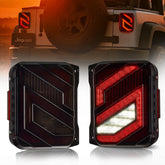 Z shaped jeep wrangler jk led tail lights